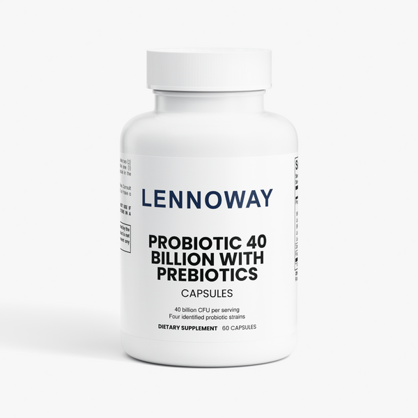 Lennoway Probiotic 40 Billion with Prebiotics