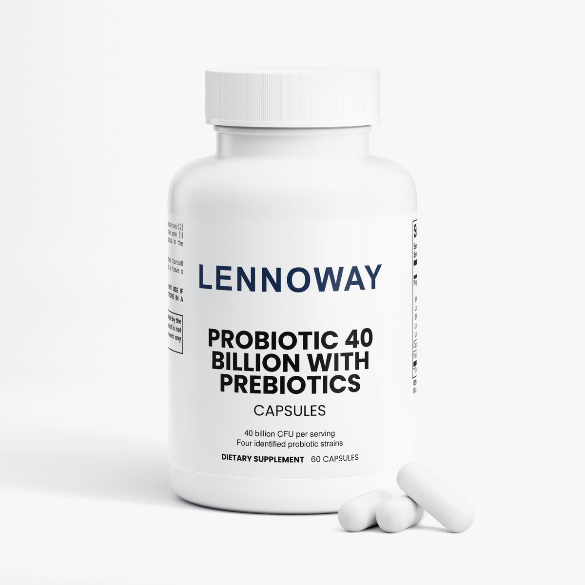 Lennoway Probiotic 40 Billion with Prebiotics